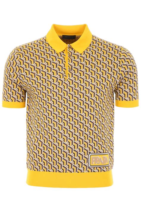 prada poloshirt yellow